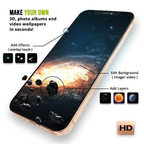 Wave Live Wallpapers Maker 3D screenshot 7