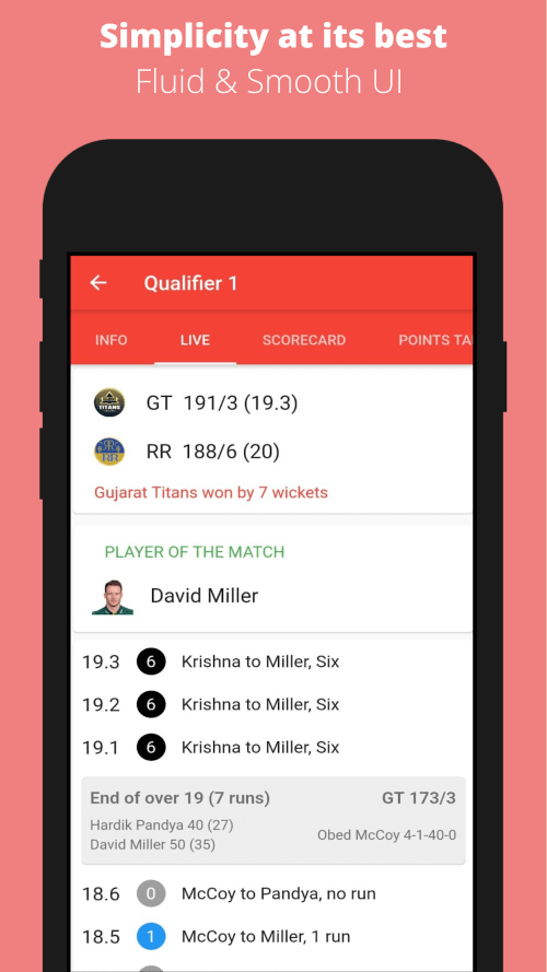 CricRed – Cricket Live Score screenshot 7