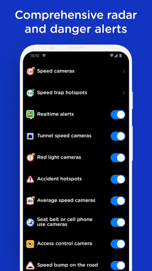 Radarbot Speed Camera Detector screenshot 7