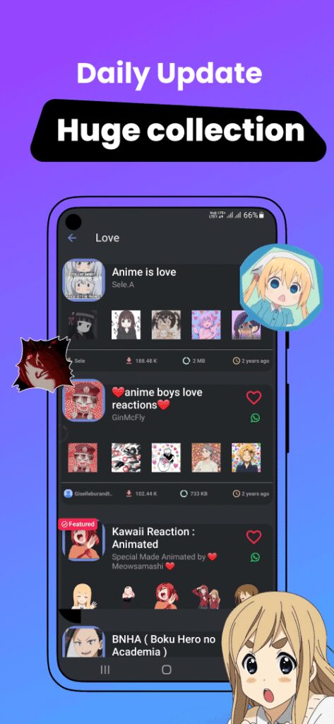 Anime Stickers screenshot 7