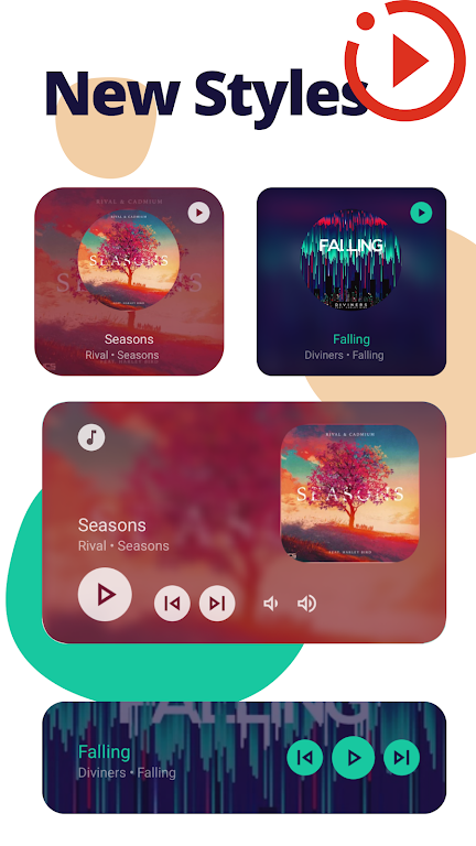 Music Widget Android 12 screenshot 7