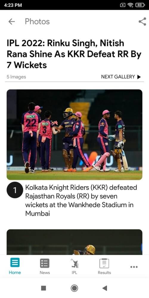 NDTV Cricket screenshot 7
