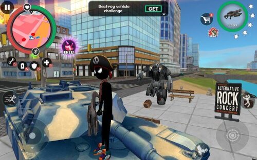 Stickman Rope Hero 2 screenshot 7