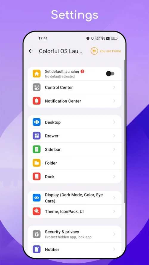 Colorful OS Launcher screenshot 8