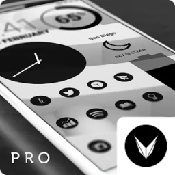 Dark Void Pro – Íconos Negros