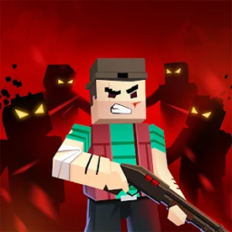 Zombie Craft War: Pistola de Pixel 3D