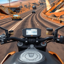 Moto Rider GO: Tráfico en la Carretera