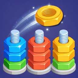 Nuts Color Sort: Jogos de Classificação