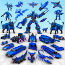 Bull Robot Car Transforming Games