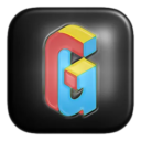 Glossy Dark 3D – Icon Pack