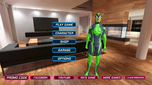 Rope Frog Ninja Hero Car Vegas (MOD, Unlimited Money) screenshot 1