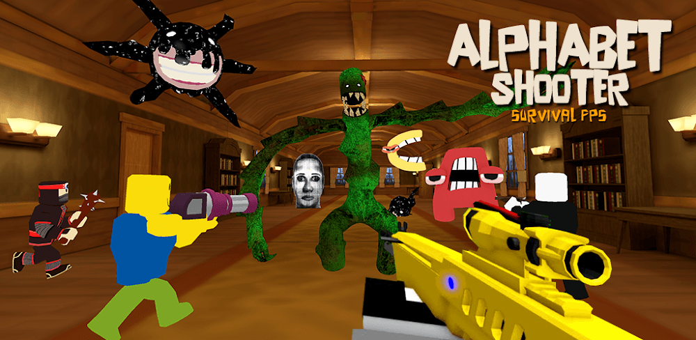 Alphabet Shooter: Survival FPS screenshot 1
