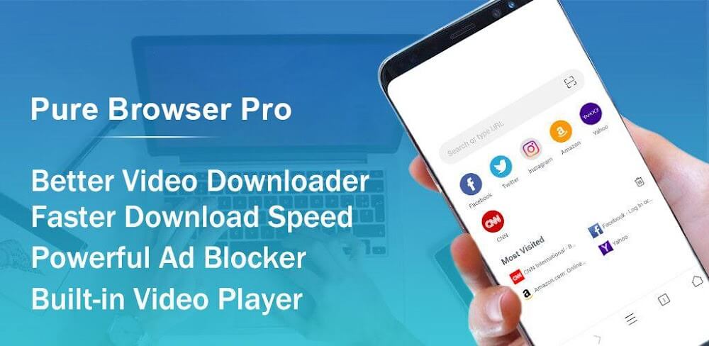 Pure Browser Pro-Ad Blocker screenshot 1