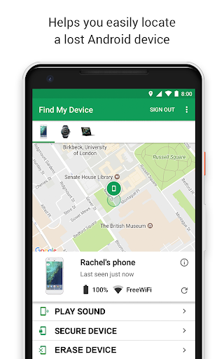 Google Find My Device screenshot 1