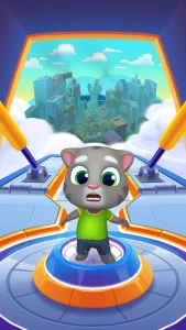 Talking Tom Hero Dash (MOD, Free Shopping) screenshot 1