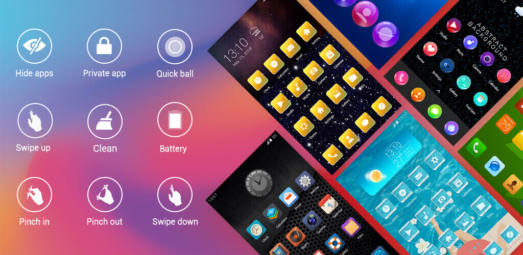Pie Launcher screenshot 1
