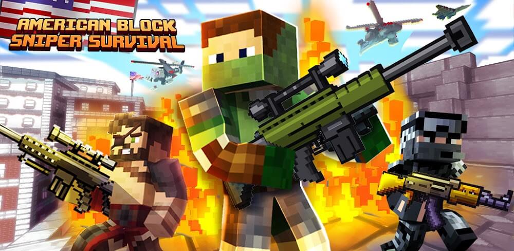American Block Sniper Survival screenshot 1