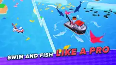 Fish idle: hooked tycoon. Your own fishing boat screenshot 1