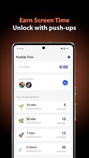 PushUp Time – App Blocker MOD screenshot 1