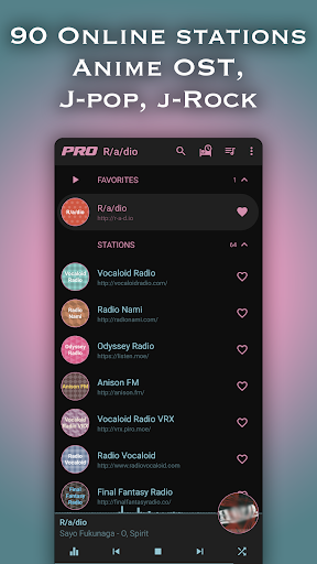 Anime Music Radio MOD screenshot 1