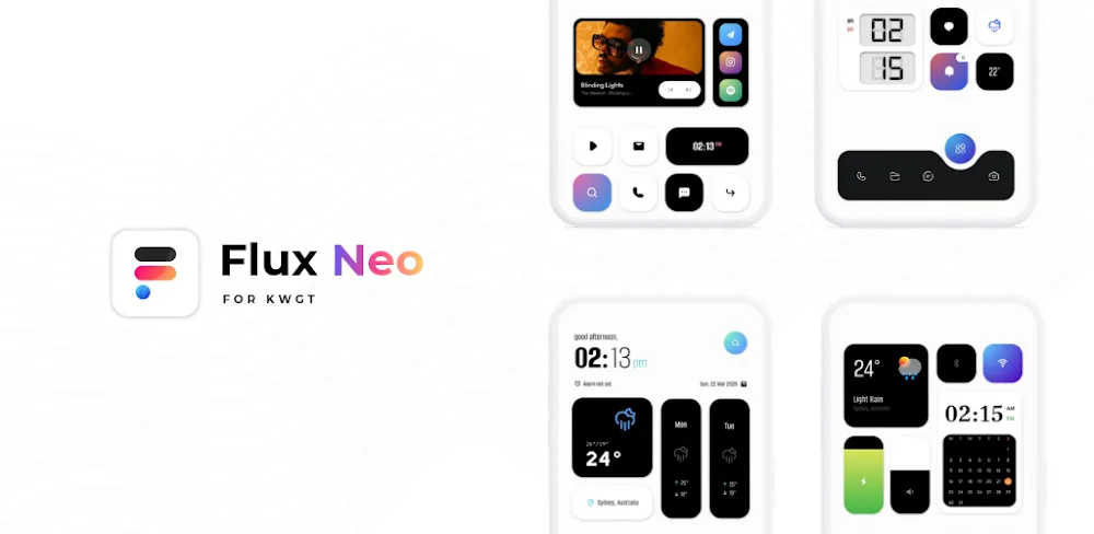 Flux Neo for KWGT screenshot 1