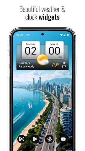 Digital Clock & World Weather MOD screenshot 1