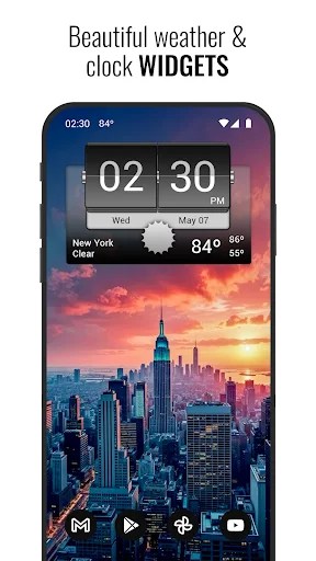 3D Flip Clock & Weather Pro MOD screenshot 1