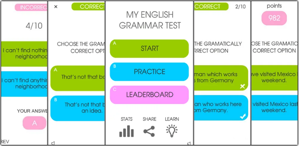 My English Grammar Test PRO screenshot 1