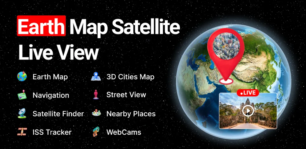 Earth Map Satellite Live View screenshot 1