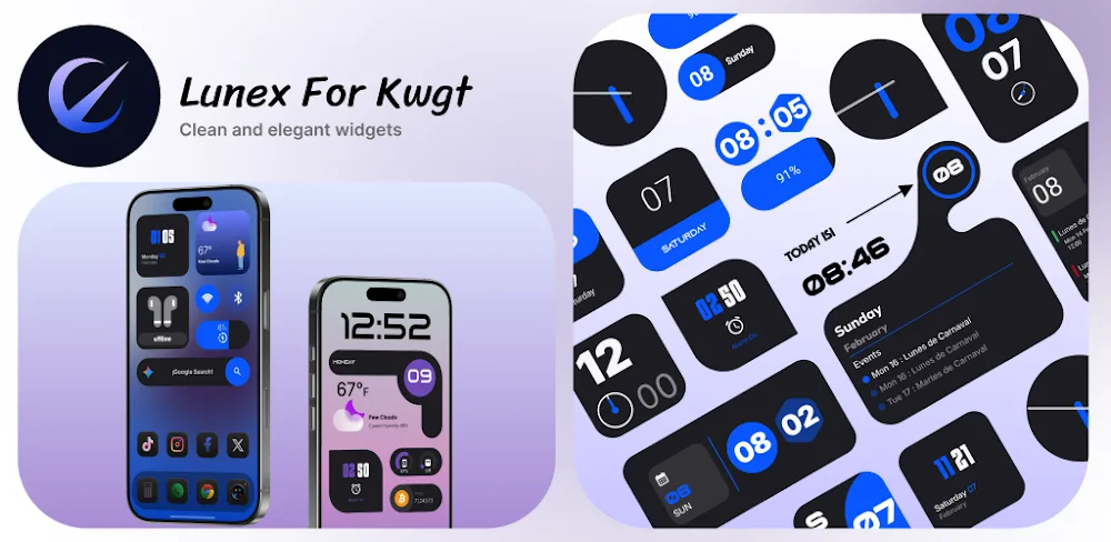 Lunex For Kwgt screenshot 1