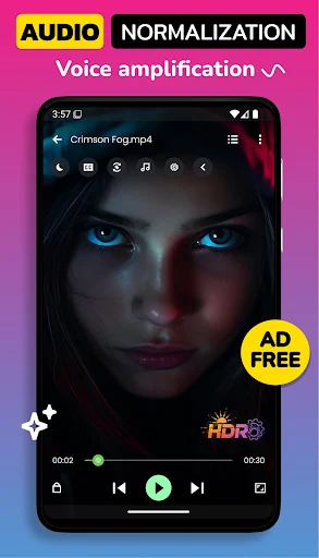 Night Video Player – voice amp MOD screenshot 1