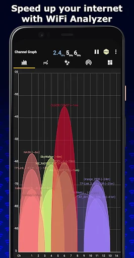 WiFi Analyzer MOD screenshot 1