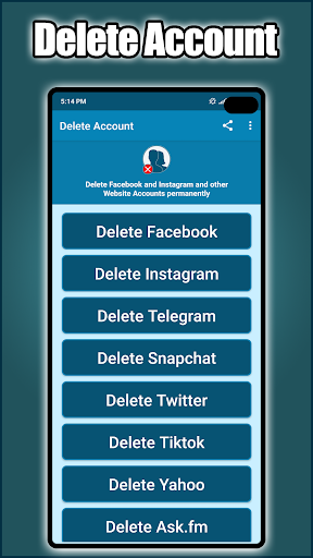Delete Account MOD screenshot 1