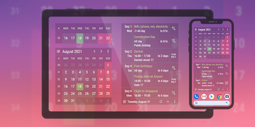 Calendar Widget MOD screenshot 1