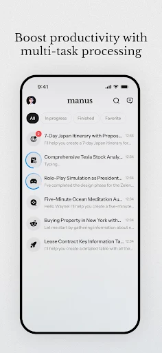 Manus AI screenshot 1