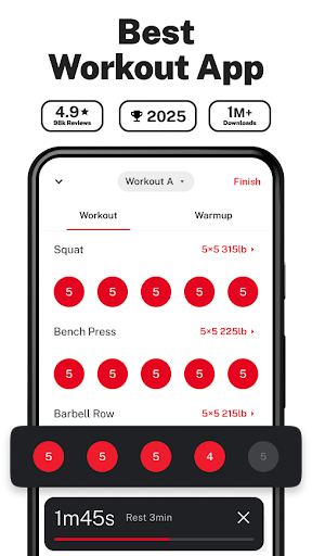 StrongLifts Weight Lifting Log MOD screenshot 1