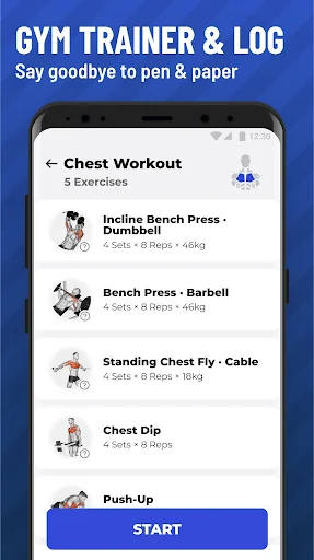 Gym Workout Tracker MOD screenshot 1