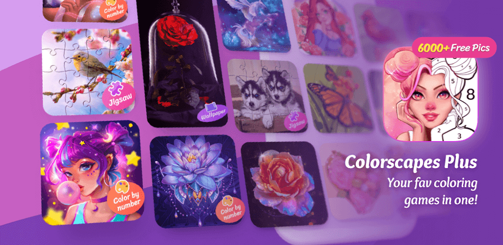Colorscapes Plus (Color by Number Coloring Games) screenshot 1