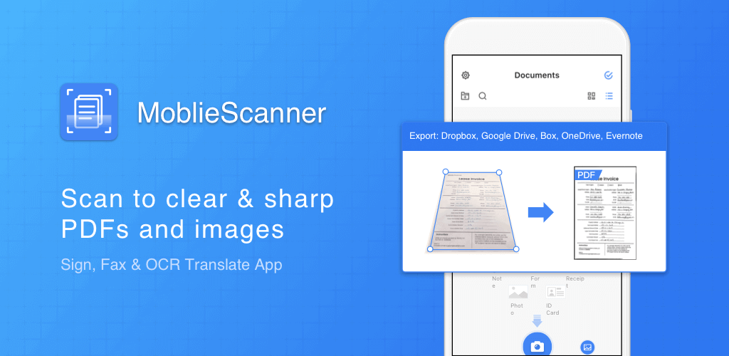 Mobile Scanner App screenshot 1