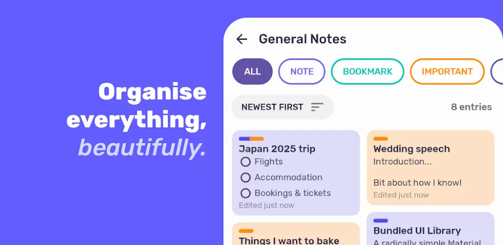 Bundled Notes – List, Organize screenshot 1