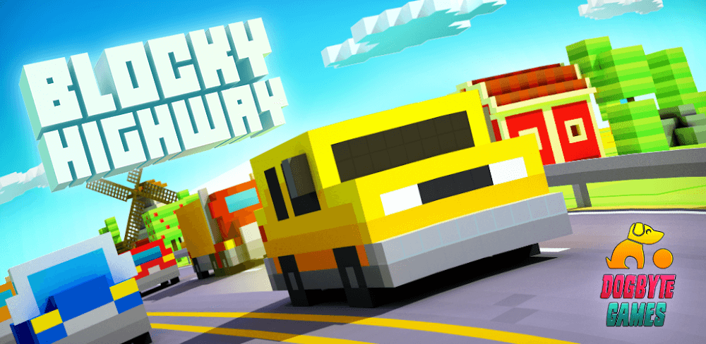 Blocky Highway screenshot 1
