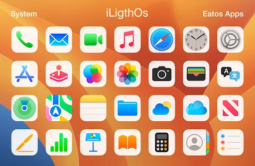 iLightOS 18 – Icon Pack screenshot 1