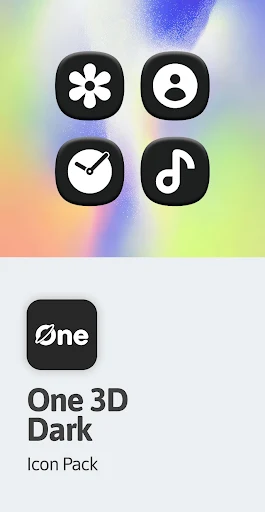 One 3D Dark Icon Pack screenshot 1