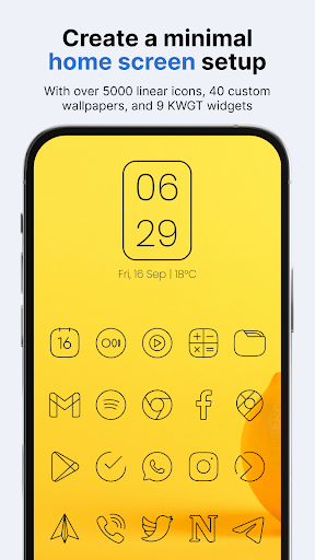 Vera Outline Black: Icon Pack screenshot 1