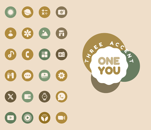 OneYou Three Accent Icons screenshot 1