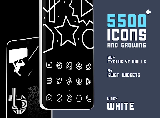 LineX White Icon Pack screenshot 1