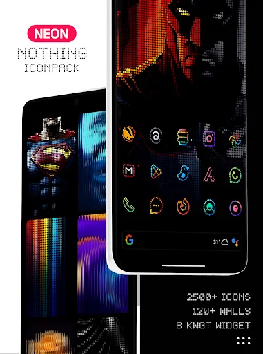 Neon : Dots Iconpack screenshot 1
