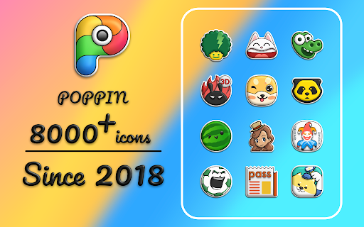 Poppin icon pack MOD screenshot 1