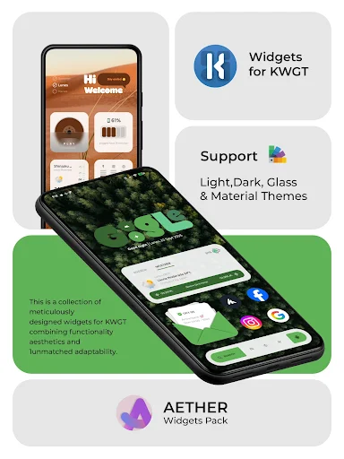Aether Widgets KWGT screenshot 1