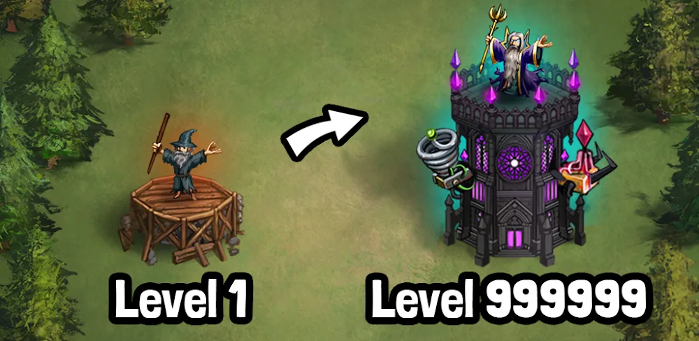 Evil Tower – Idle Defense TD screenshot 1